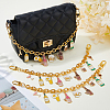 3Pcs Oktoberfest Alloy Enamel Bear Pendant Aluminum Bag Decorative Chains HJEW-HS00108-3