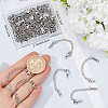 50Pcs 304 Stainless Steel Chain Extender STAS-BBC0005-49-3