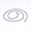 Non-Tarnish 304 Stainless Steel Wheat Chain Necklaces LS-NJEW-F227-05P-04-1