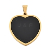 304 Stainless Steel Pendants STAS-F313-08G-1