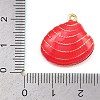 Brass Enamel Pendants KK-I352-07G-A-4