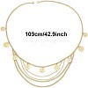 Alloy Coin Multi-Layered Chain Waist Body Chains for Women FS-WG18420-01-4