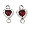 304 Stainless Steel Rhinestone Connector Charms RB-CBA3E99-01P-1