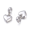 Non-Tarnish 304 Stainless Steel European Dangle Charms X-STAS-F243-39P-2