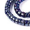 AB Color Plated Opaque Glass Beads Strands GLAA-T026-3x6mm-P09-3