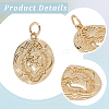 12Pcs Brass Pendants KK-BBC0024-99-6