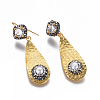 Natural Pearl Dangle Earrings EJEW-F230-01MG-1