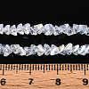 Electroplate Imitation Jade Glass Beads Strands X-GLAA-N023-4mm-01-4