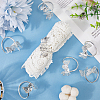 Butterfly Iron Napkin Rings AJEW-WH20070-109S-3