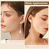 60Pcs 2 Colors 304 Stainless Steel Earring Hooks STAS-ME0001-52-5