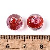 Handmade Foil Lampwork Beads LAMP-T021-33D-4