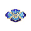 Chinese Style Alloy Enamel Beads ENAM-P160-02-G-5