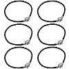 20pcs Braided PU Leather Cord Bracelet Making MAK-SC0001-30B-1