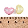 Textured Opaque ABS Imitation Pearl Beads MACR-K361-17-3