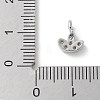 Brass Micro Pave Cubic Zirconia Pendants KK-P292-02P-3