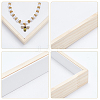 Wooden Jewelry Display Storage Tray ODIS-WH0025-96-3