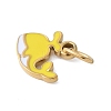 304 Stainless Steel Enamel Charms LS-STAS-G353-03G-05-2
