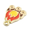 Alloy Enamel Pendants PALLOY-E582-01G-01-2