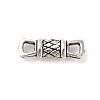 Tibetan Style Alloy Textured Rectangle Connector Charms FIND-M047-61AS-1