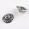 Tibetan Style Alloy Bead Caps TIBEP-S298-013AS-LF-1