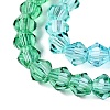 Gradient Color Baking Paint Glass Bead Strands X1-DGLA-A039-T4mm-A018-3