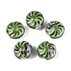 Windmill Spiral Pattern Vintage Handmade Porcelain Beads PORC-N013-19-06-1