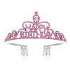 Alloy with Rhinestone Crown Hair Comb PW-WG9B224-08-1