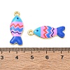 Printed Brass Pendants KK-CBA42CA-06G-01-3