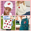36Pcs 6 Styles Strawberry Computerized Embroidery Cloth Self Adhesive Patches PATC-FG0002-42-7