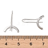 925 Sterling Silver Stud Earrings Findings STER-Z007-07P-3