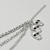 Alloy Multi-layer Boot Strap Chains DIY-WH0899-783-2
