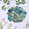 500G 4 Styles Mosaic Tiles Porcelain Cabochons DIY-SP0007-72-7