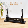 2-Tier Wooden Sword Katana Holder Stands ODIS-WH0081-11B-5