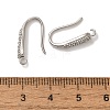 Rack Plating Brass Micro Pave Clear Cubic Zirconia Earring Hooks KK-A231-11P-3