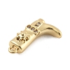 Brass Micro Pave Clear Cubic Zirconia Pendants KK-D283-34G-01-2