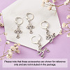 Brass Huggie Hoop Earring Findings & Open Jump Rings KK-TA0007-84A-P-13