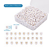 1000Pcs Electroplate Opaque Acrylic Beads MACR-TA0001-18-9