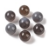 Natural Grey Agate No Hole Sphere Beads G-K353-04D-06-1