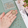 Unicraftale 100Pcs 2 Colors Brass Pave Clear Cubic Zirconia Connector Charms FIND-UN0003-29-4