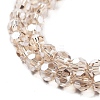 Electroplate Transparent Glass Beads Strands EGLA-A035-T6mm-A22-3