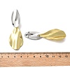 Brass Dangle Stud Earrings EJEW-S262-07GP-3