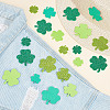 500Pcs Saint Patrick's Day Clover Foam Sticker DIY-WH0430-457-4