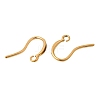 304 Stainless Steel Rhinestone Earring Hooks STAS-B128-42G-2