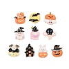 Halloween Theme Opaque Resin Cabochons CRES-M037-06-1