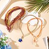 12Pcs 12 Colors Polyester & Spandex Cord Necklace Making AJEW-TAC00070-7