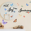 Translucent PVC Self Adhesive Wall Stickers STIC-WH0015-105-4