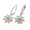 Halloween Alloy Tassels Hoop Earrings EJEW-K274-02P-1