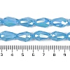 Opaque Solid Color Electroplate Glass Beads Strands EGLA-N013-P4mm-B10-4