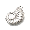 304 Stainless Steel Pendant Cabochon Settings STAS-E545-04A-P-2