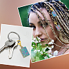 6Pcs 6 Styles Tarot Alloy Pendant Locking Stitch Markers HJEW-HY00013-5